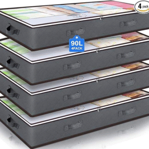 aethel 90l closet organizers & collapsible under bed storage bags