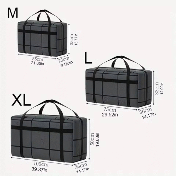 aethel large 90l capacity foldable quilt storage bag – new generation household