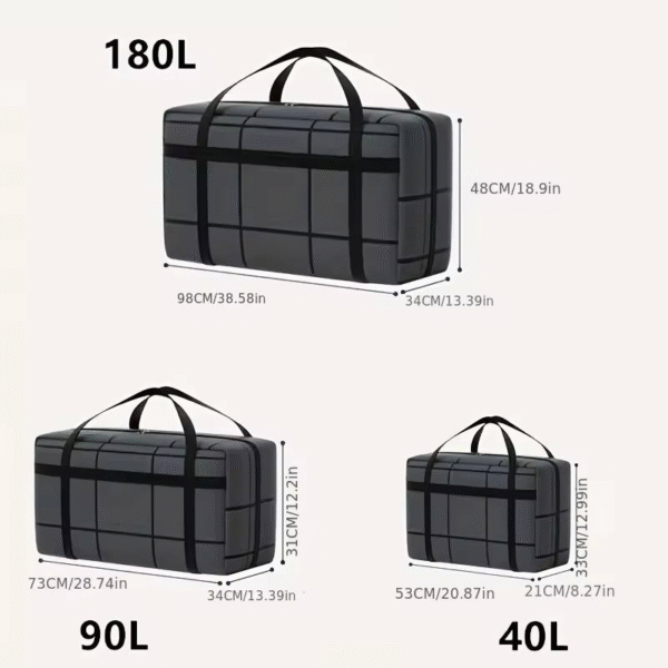 aethel large 90l capacity foldable quilt storage bag – new generation household