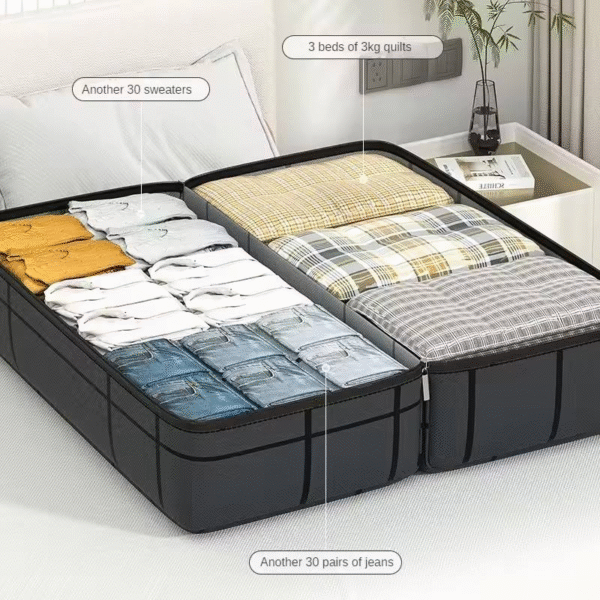 aethel large 90l capacity foldable quilt storage bag – new generation household