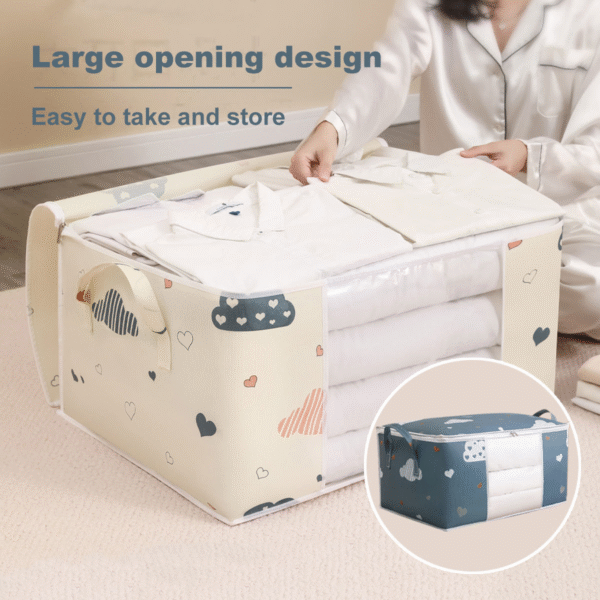 aethel quilt storage box – 50l/75l non woven dustproof