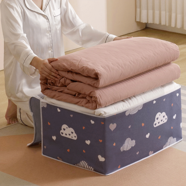 aethel quilt storage box – 50l/75l non woven dustproof
